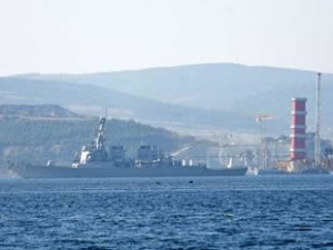 ABD savaş gemisi, Çanakkale Boğazı'ndan geçti