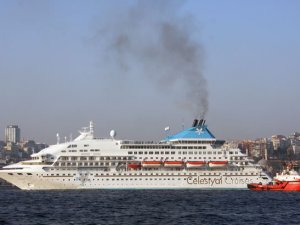 550 yolculu kruvaziyer gemisi İstanbul'da