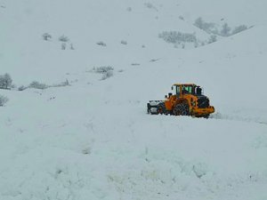 Van'da kar ve tipi nedeniyle kırsaldaki 11 mahalle yolu ulaşıma kapandı