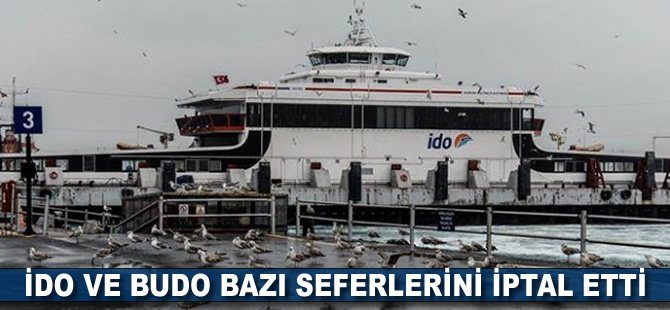 İDO ve BUDO bazı seferlerini iptal etti
