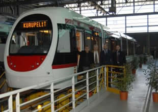 Samsun'nun hafif raylı ilk treni hazır