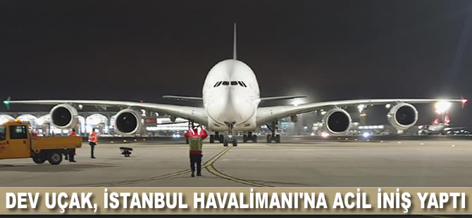 Dev uçak, İstanbul Havalimanı'na acil iniş yaptı
