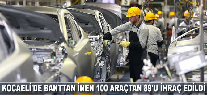 Kocaeli'de banttan inen 100 araçtan 89'u ihraç edildi