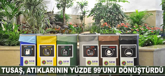 TUSAŞ, atıklarının yüzde 99'unu dönüştürdü