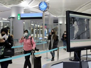Çin'den İstanbul'a gelen yolcuların termal kameralarla kontrolü devam ediyor