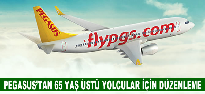 Pegasus'tan 65 yaş üstü yoü yolcular için düzenleme