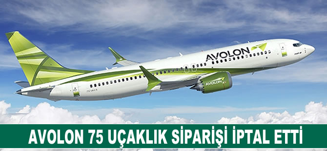 Avolon 75 uçaklık siparişi iptal etti