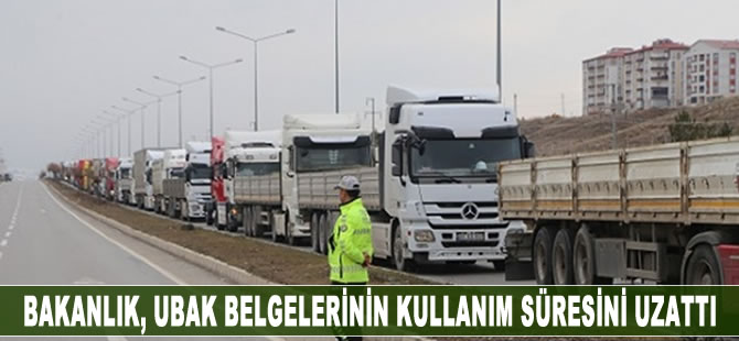 Bakanlık,UBAK begelerinin kullanım süresini uzattı