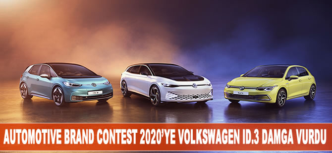 Automotive Brand Contest 2020’ye Volkswagen ID.3 damga vurdu