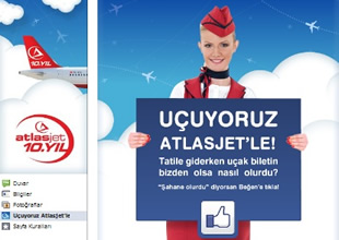 En iyi slogana Atlasjet'ten bedava bilet