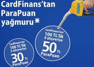 Opet'te CardFinans'la alışverişe parapuan