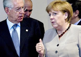 Merkel ve Monti avro krizini görüştü