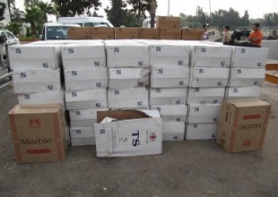 Gemiden 66 bin paket kaçak sigara çıktı