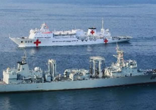 Boğaz'dan Çin savaş gemisi geçti