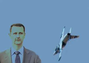 Beşar Esad'ın savaş uçağı görüntülendi