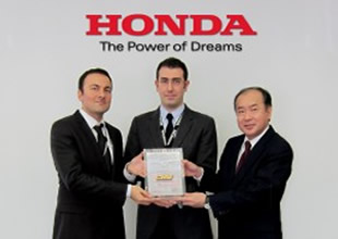 Honda Avrupadan mükemmellik ödülü