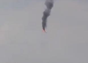 Muhalifler İdlib'de bir uçağı düşürdü