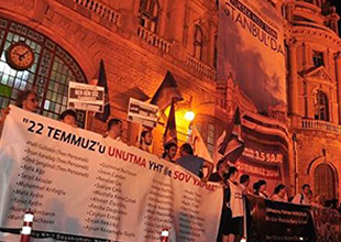 Kadıköy'de YHT protesto edildi