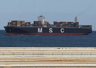 MSC LONDON gemisi Asyaport'u selamladı