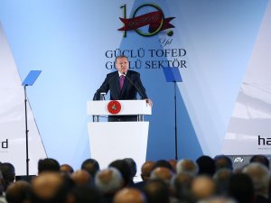 Cumhurbaşkanı Erdoğan, Türkiye Otobüsçüler Federasyonu Genel Kurulu'na katıldı