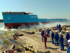 Damen Tersanesi, Maersk Connector’u denize indirdi