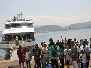 Giresun Adası Arap turistlerin yeni gözdesi oldu