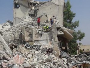 Türkiye sınırındaki İdlib'de Suriye uçağı düştü
