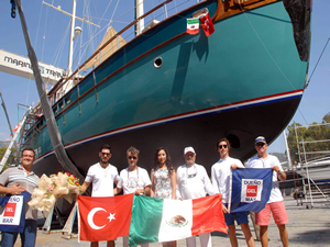 Fethiye'de özel inşa edilen' Dueno del Mar’ adlı tekne Meksikalı sahibine teslim edildi