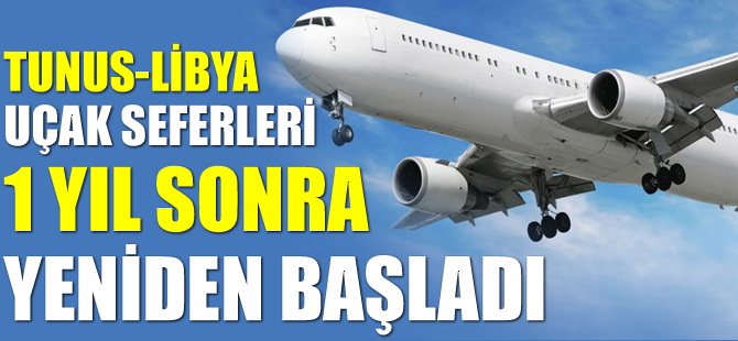 Uçak seferleri bir yıl sonra yeniden başladı