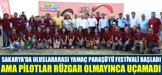 Uluslararası yamaç paraşütü festivali başladı