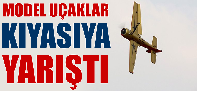 Model uçaklar kıyasıya yarıştı