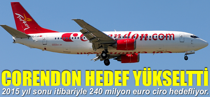Corendon hedef yükseltti