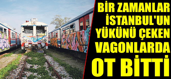 Bir zamanlar İstanbul'un yükünü çeken vagonlarda ot bitti