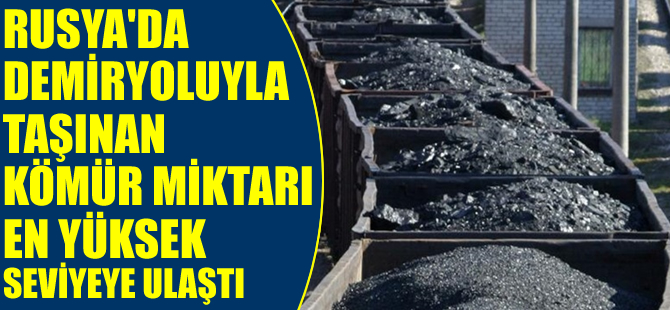 Rusya demiryoluyla taşınan kömürde büyük artış
