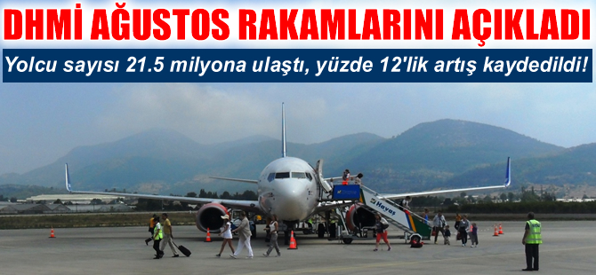 DHMİ Ağustos rakamlarını açıkladı