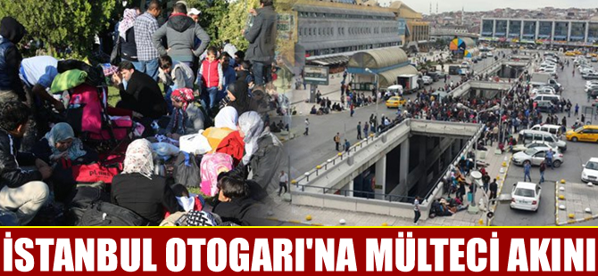 Bilet alamayan mülteciler İstanbul Otogarı'nda bekliyor