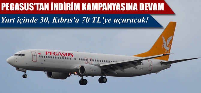 Pegasus'un indirim kampanyası devam ediyor