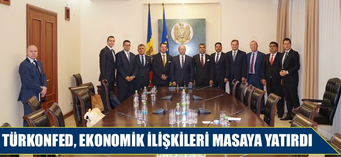 TÜRKONFED heyeti, Moldova Başbakanı ile iki ülke arasındaki ekonomik gelişmeleri konuştu