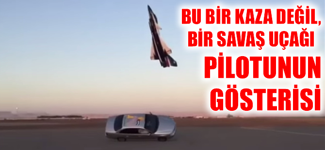Savaş uçağı pilotundan muhteşem gösteri