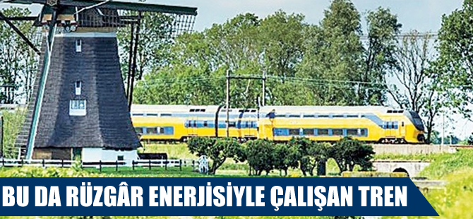 Rüzgar enerjisiyle giden tren şaşırtıyor