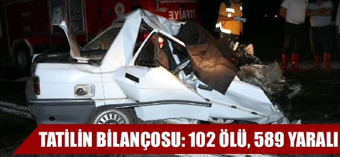 Trafik kazalarında 7 günde 102 kişi öldü, 589 kişi yaralandı