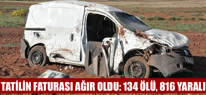 Bayramda trafik kazalarının bilançosu ağır oldu