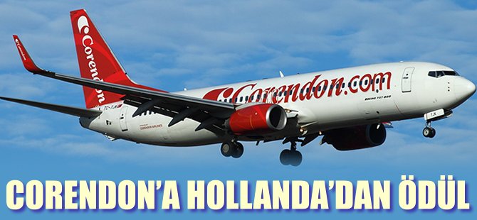 Corendon'a Hollanda'dan ödül!