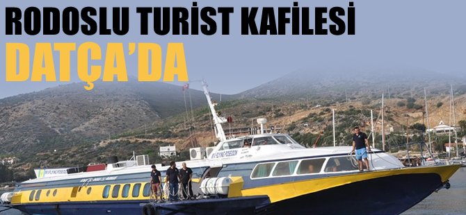 Rodoslu turist kafilesi Datça'da
