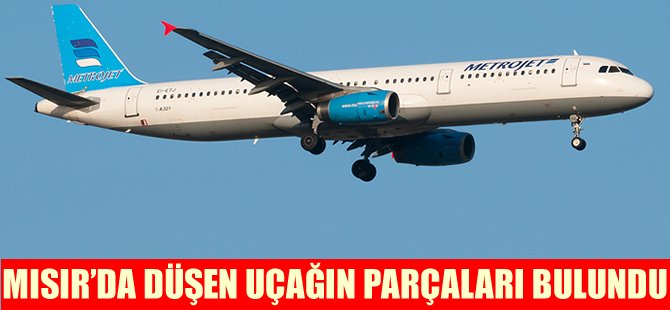 Mısır'da düşen uçağın parçaları bulundu