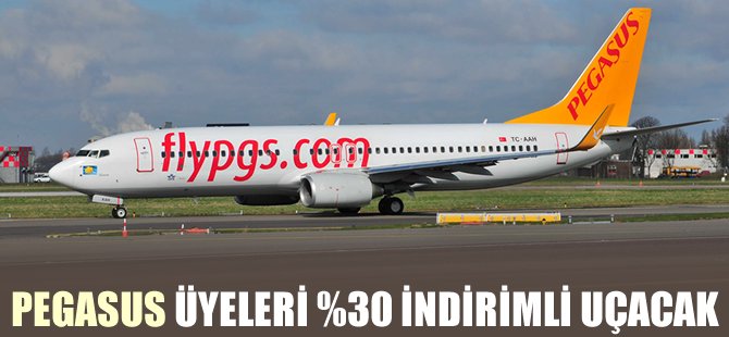 Pegasus Plus üyeleri %30 indirimli uçacak