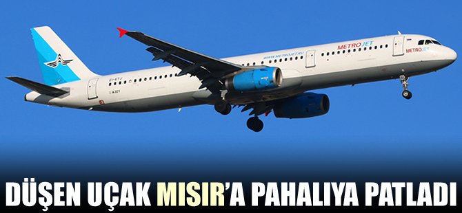 Düşen uçak Mısır'a pahalıya patladı