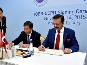 TOBB ile CCPIT arasında iş birliği anlaşması imzalandı