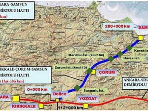 Samsun-Ankara treni hızlı geliyor