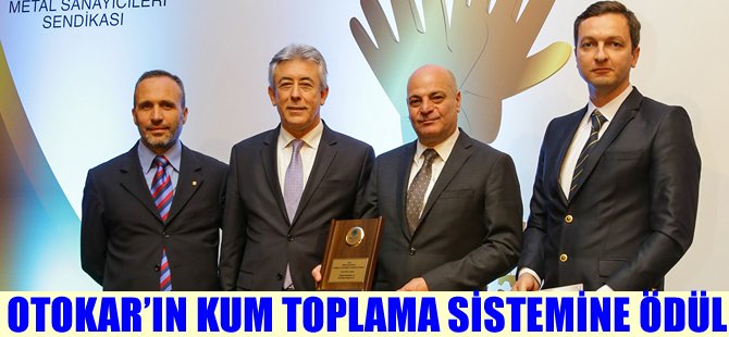 Otokar’ın otomatik kum toplama sistemine ödül